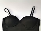 Solid Sexy Spaghetti Strap Tight Romper ME-8065