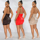 Sexy Hot Drilling Night Club Dress BY-5653