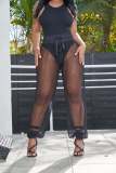 Fashion Sexy Mesh See-through Pants FNN-8662