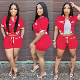 Casual Baseball Jacket And Shorts Sports Suits ASL-6559
