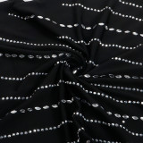 Plus Size Hot Drilling Night Club Sling Midi Dress NY-2348