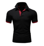 Men Casual Lapel Short Sleeve Polo FLZH-ZT115