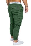 Men's Solid Color Tether Casual Pants FLZH-8811