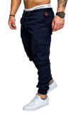 Men's Solid Color Tether Casual Pants FLZH-8811