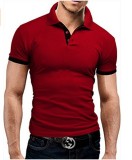 Men Casual Lapel Short Sleeve Polo FLZH-ZT115