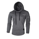 Men's Solid Color Long Sleeve Hoodie FLZH-ZW61