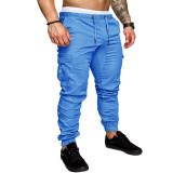 Men's Solid Color Tether Casual Pants FLZH-8811