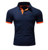 Men Casual Lapel Short Sleeve Polo FLZH-ZT115