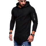 Men's Solid Color Long Sleeve Hoodie FLZH-ZW61