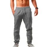 Men Solid Color Simple Casual Pants FLZH-ZK61