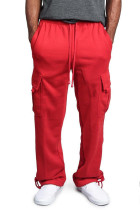 Men Loose Solid Color Casual Pants FLZH-ZK25