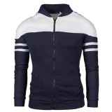 Men's Casual Fashion Color Block Coats FLZH-G508
