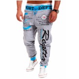 Men Drawstring Letter Printed Fashion Pants FLZH-8753