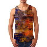 Men's Printed Casual Sports Tank Top FLZH-ZT156