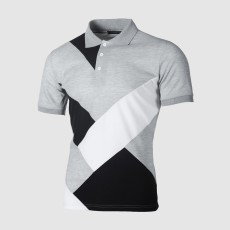 Men Color Block Fashion Short Sleeve Top FLZH-ZT83
