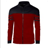 Men's Casual Fashion Color Block Coats FLZH-G508