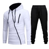 Men's Outdoor Casual Zip Sports Sweatshirt Sets FLZH-W01-ZK75