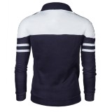 Men's Casual Fashion Color Block Coats FLZH-G508
