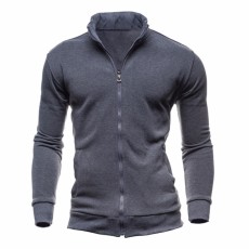 Men Casual Stand Collar Zipper Coats  FLZH-ZW07