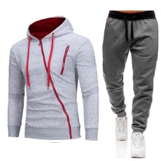 Men's Outdoor Casual Zip Sports Sweatshirt Sets FLZH-W01-ZK75