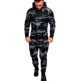 Men's Outdoor Sports Casual Camouflage Pullover Hooded Suit FLZH-W33-ZK33