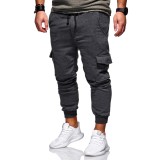 Men Fashion Tethered Multi-Pocket Pants FLZH-ZK16