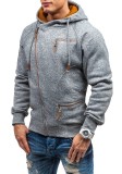 Men Fashion Side Zipper Hooded Sweatshirts  FLZH-ZW75
