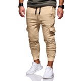 Men Fashion Tethered Multi-Pocket Pants FLZH-ZK16