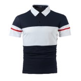 Men's Casual Fashion Short Sleeve Colorblock POLO FLZH-ZT131