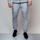 Men Slim Stripe Design Casual Pants FLZH-ZK19