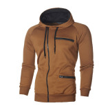 Men's Sports Casual Zipper Hooded Coats FLZH-ZW63