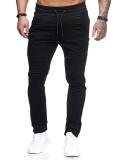 Men Slim Stripe Design Casual Pants FLZH-ZK19