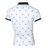 Men's Print Lapel Casual Short Sleeve POLO FLZH-ZT67