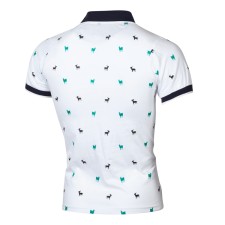 Men's Print Lapel Casual Short Sleeve POLO FLZH-ZT67