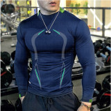 Men's Fitness Sports Training Fashion Long Sleeve Top FLZH-ZT152