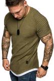 Men Solid Fashion Short Sleeve T-Shirts FLZH-ZT106