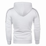 Men Zipper Decoration Casual Hooded Coats FLZH-ZW98