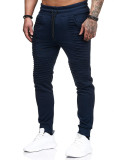 Men Slim Stripe Design Casual Pants FLZH-ZK19