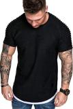 Men Solid Fashion Short Sleeve T-Shirts FLZH-ZT106