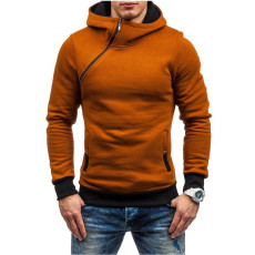 Men's Diagonal Zip Hoodie Sweatshirts FLZH-ZW-12