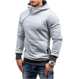 Men's Diagonal Zip Hoodie Sweatshirts FLZH-ZW-12