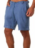 Men's Solid Color Lace Up Sports Casual Shorts FLZH-ZK73