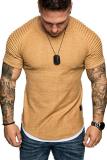 Men Solid Fashion Short Sleeve T-Shirts FLZH-ZT106