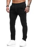 Men Slim Stripe Design Casual Pants FLZH-ZK19