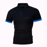 Men's Print Slim Lapel Casual Short Sleeve POLO FLZH-ZT123