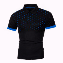 Men's Print Slim Lapel Casual Short Sleeve POLO FLZH-ZT123