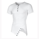 Men's Fashion Irregular Short Sleeve T-shirt FLZH-ZT13
