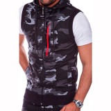 Men Camouflage Casual Zip Hooded Vest FLZH-ZW28