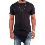Men's Fashion Irregular Short Sleeve T-shirt FLZH-ZT13