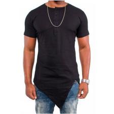 Men's Fashion Irregular Short Sleeve T-shirt FLZH-ZT13